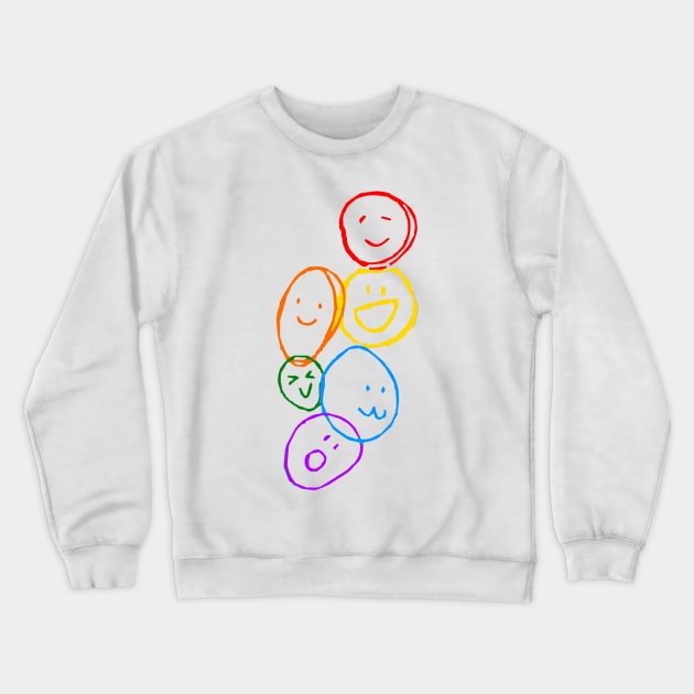 smilies Crewneck Sweatshirt by Lamink